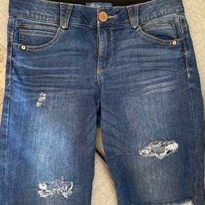 Democracy ab-solution ripped denim Bermuda shorts